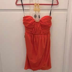 BeBe Coral halter dress
